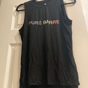 Pure Barre x Noli Black Logo Tank